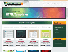 Tablet Screenshot of htmltemplates.net